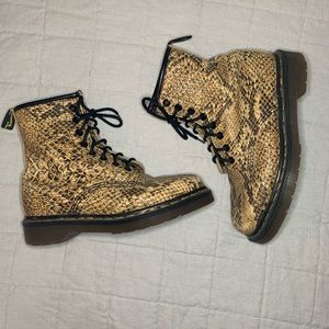 Dr. Martens Vintage Snakeskin Boots